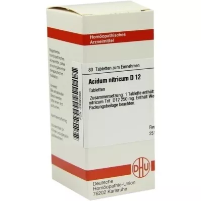 ACIDUM NITRICUM D 12 tablettia, 80 kpl