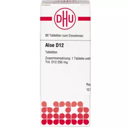 ALOE D 12 tablettia, 80 kpl