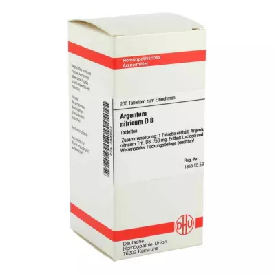 ARGENTUM NITRICUM D 8 tablettia, 200 kpl ARGENTUM NITRICUM D 8 tablettia, 200 kpl