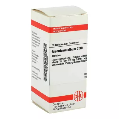 ARSENICUM ALBUM C 30 tablettia, 80 kpl