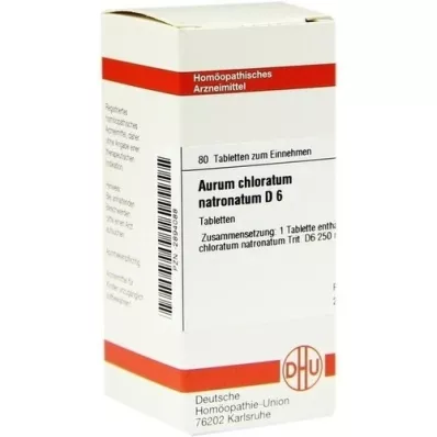 AURUM CHLORATUM NATRONATUM D 6 tablettia, 80 kpl