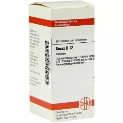 BORAX D 12 tablettia, 80 kpl