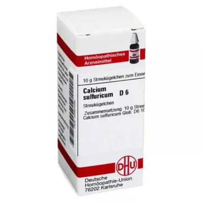 CALCIUM SULFURICUM D 6 palloa, 10 g
