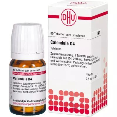 CALENDULA D 4 tablettia, 80 kpl