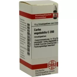 CARBO VEGETABILIS C 200 palloa, 10 g