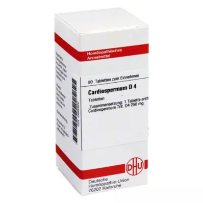 CARDIOSPERMUM D 4 tablettia, 80 kpl