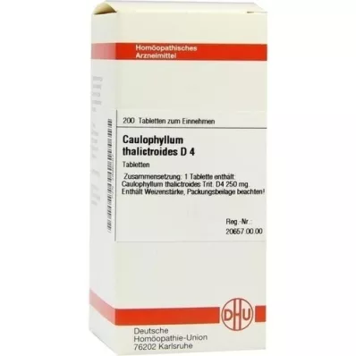 CAULOPHYLLUM THALICTROIDES D 4 tablettia, 200 kpl