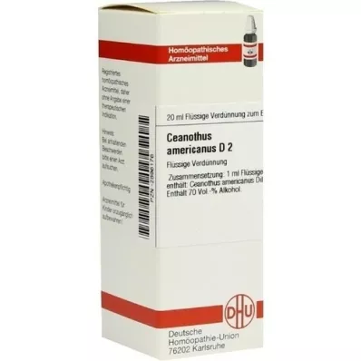 CEANOTHUS AMERICANUS D 2 Laimennus, 20 ml
