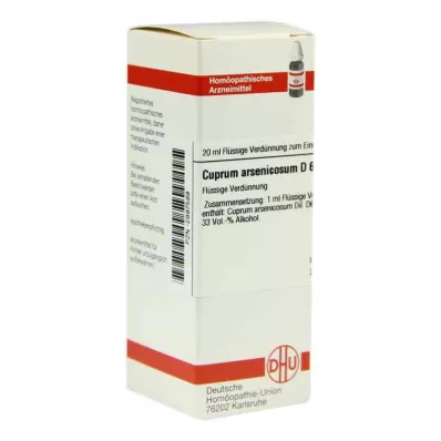 CUPRUM ARSENICOSUM D 6 Laimennus, 20 ml