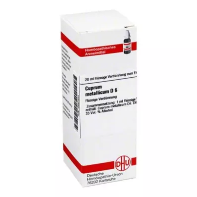 CUPRUM METALLICUM D 6 Laimennus, 20 ml