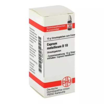 CUPRUM METALLICUM D 10 palloa, 10 g CUPRUM METALLICUM D 10 palloa, 10 g