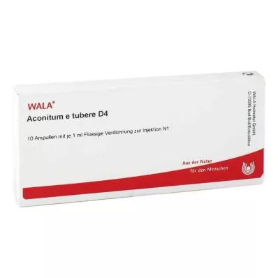 ACONITUM E tubere D 4 Ampullit, 10X1 ml