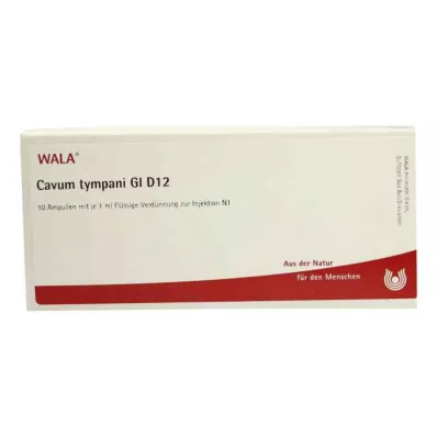 CAVUM tympani GL D 12 ampullia, 10X1 ml CAVUM tympani GL D 12 ampullia, 10X1 ml