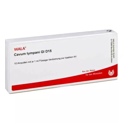 CAVUM Tympani GL D 15 ampullia, 10X1 ml CAVUM Tympani GL D 15 ampullia, 10X1 ml