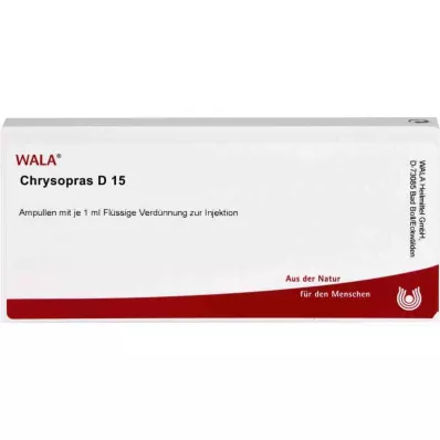 CHRYSOPRAS D 15 Ampullit, 10X1 ml CHRYSOPRAS D 15 Ampullit, 10X1 ml
