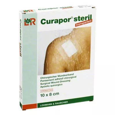 CURAPOR Haavasidos steriili läpinäkyvä 8x10 cm, 5 kpl CURAPOR Haavasidos steriili läpinäkyvä 8x10 cm, 5 kpl