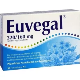 EUVEGAL 320 mg/160 mg kalvopäällysteiset tabletit, 50 kpl