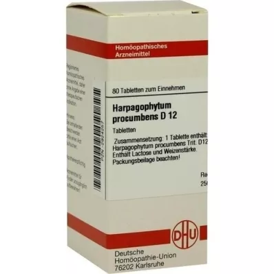 HARPAGOPHYTUM PROCUMBENS D 12 tablettia, 80 kpl