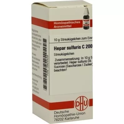 HEPAR SULFURIS C 200 palloa, 10 g