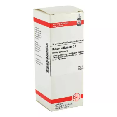 KALIUM SULFURICUM D 6 Laimennus, 50 ml
