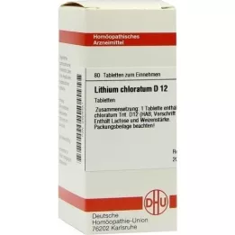 LITHIUM CHLORATUM D 12 tablettia, 80 kpl