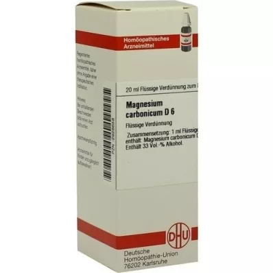 MAGNESIUM CARBONICUM D 6 Laimennus, 20 ml