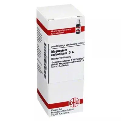 MAGNESIUM CARBONICUM D 6 Laimennus, 20 ml