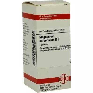 MAGNESIUM CARBONICUM D 8 tablettia, 80 kpl