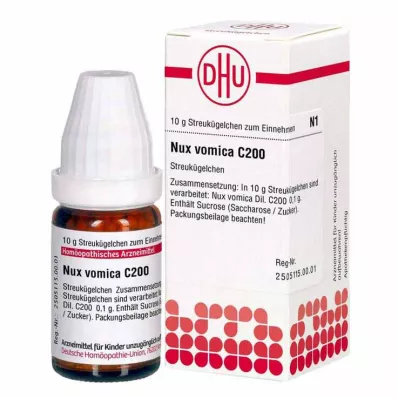 NUX VOMICA C 200 palloa, 10 g