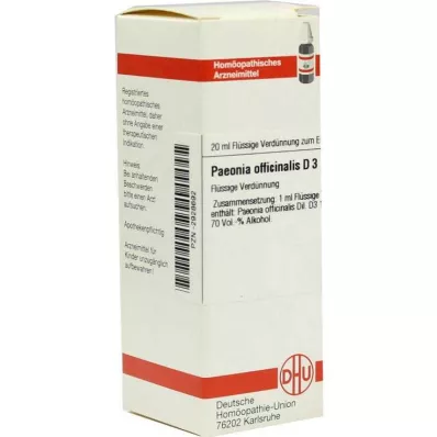 PAEONIA OFFICINALIS D 3 -laimennus, 20 ml