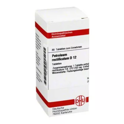PETROLEUM RECTIFICATUM D 12 tablettia, 80 kpl