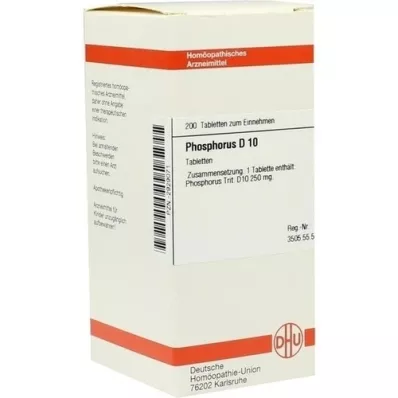 PHOSPHORUS D 10 tablettia, 200 kpl
