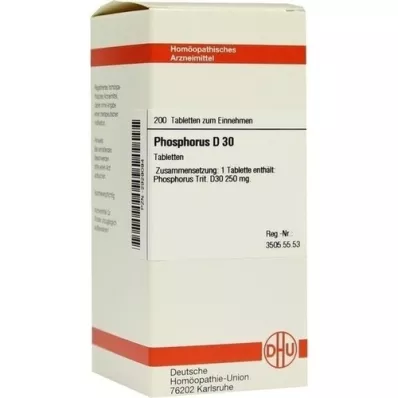 PHOSPHORUS D 30 tablettia, 200 kpl