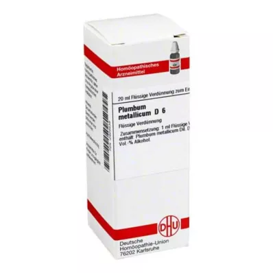 PLUMBUM METALLICUM D 6 Laimennus, 20 ml