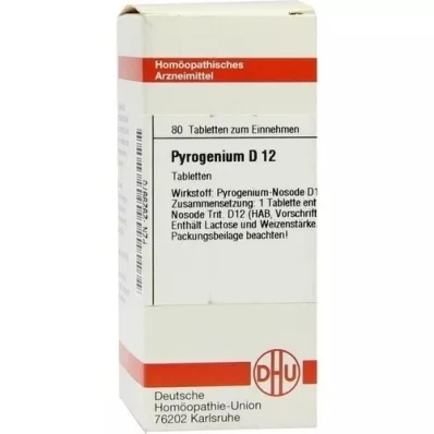 PYROGENIUM D 12 tablettia, 80 kpl