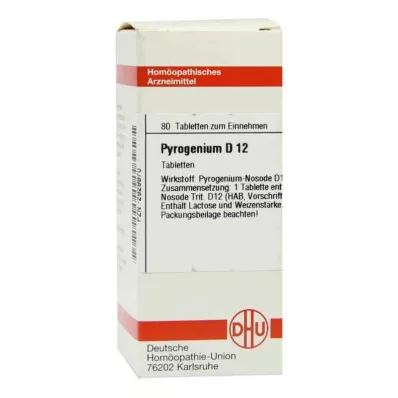 PYROGENIUM D 12 tablettia, 80 kpl