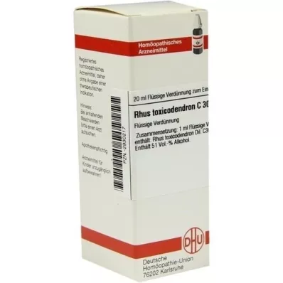 RHUS TOXICODENDRON C 30 -laimennos, 20 ml