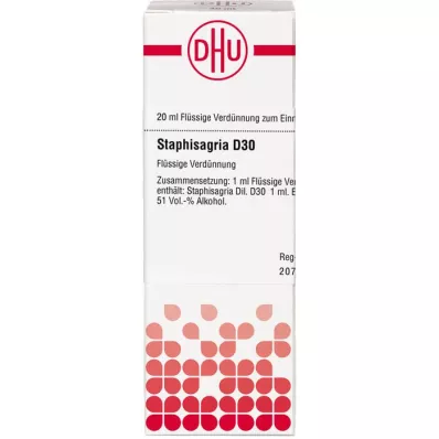 STAPHISAGRIA D 30 Laimennus, 20 ml