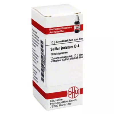 SULFUR JODATUM D 4 palloa, 10 g
