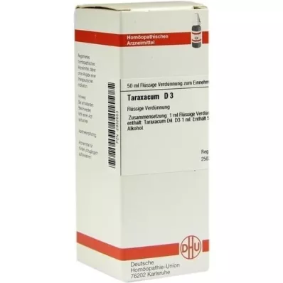 TARAXACUM D 3 Laimennus, 50 ml