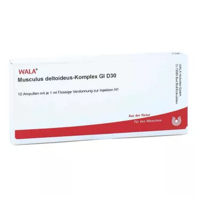MUSCULUS DELTOIDEUS Kompleksi GL D 30 ampullia, 10X1 ml MUSCULUS DELTOIDEUS Kompleksi GL D 30 ampullia, 10X1 ml