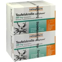 TEUFELSKRALLE-RATIOPHARM Kalvopäällysteiset tabletit, 200 kpl