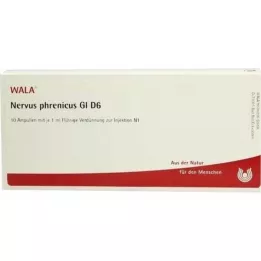 NERVUS PHRENICUS GL D 6 ampullia, 10X1 ml