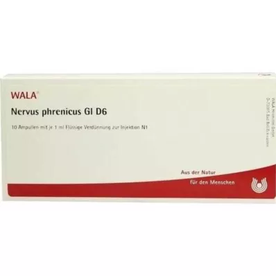 NERVUS PHRENICUS GL D 6 ampullia, 10X1 ml NERVUS PHRENICUS GL D 6 ampullia, 10X1 ml