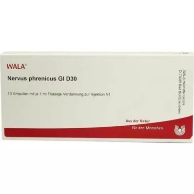NERVUS PHRENICUS GL D 30 ampullia, 10X1 ml NERVUS PHRENICUS GL D 30 ampullia, 10X1 ml