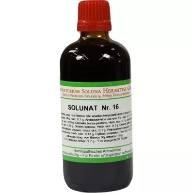 SOLUNAT nro 16 tippoja, 100 ml