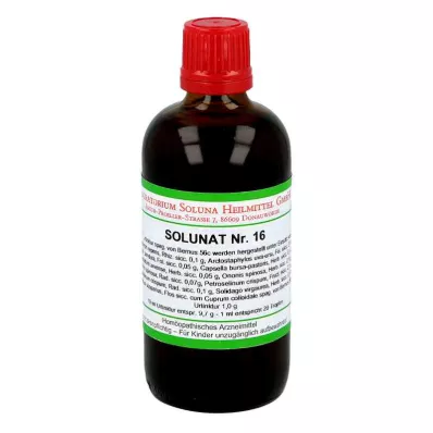 SOLUNAT nro 16 tippoja, 100 ml SOLUNAT nro 16 tippoja, 100 ml