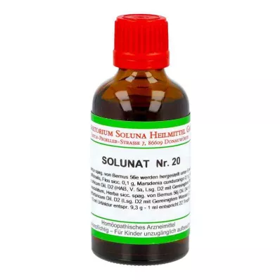 SOLUNAT N:o 20 tippaa, 50 ml