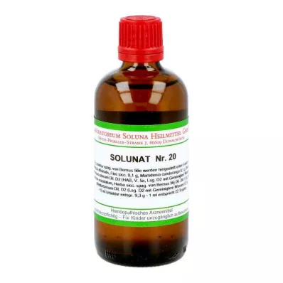 SOLUNAT N:o 20 tippaa, 100 ml