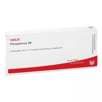 PHOSPHORUS D 8 Ampullit, 10X1 ml